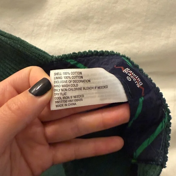 Rowing Blazers x Target Green Corduroy Logo Baseball Hat Fall Preppy Red Yellow - Picture 4 of 6